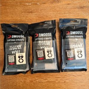 DMoose Black Lifting Straps